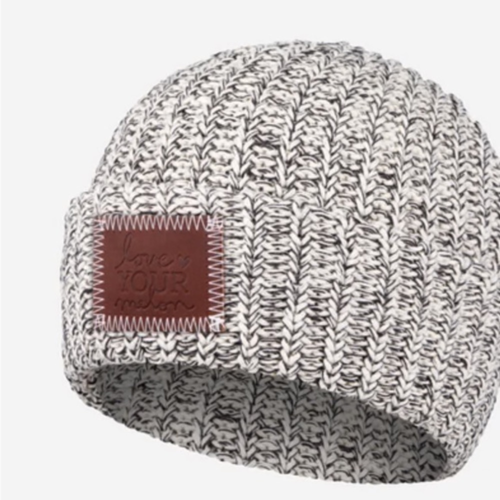 Black and white hat